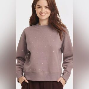 A NEW DAY Jeweled woman soft lined cozy sophisticated sweatshirt L